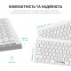 Клавіатура OfficePro SK955W Wireless/Bluetooth White (SK955W)