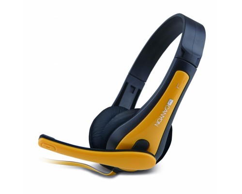 Навушники Canyon HSC1 Black/Yellow (CNS-CHSC1BY)