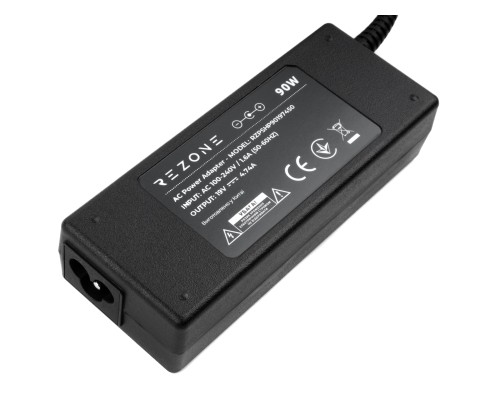 Блок живлення до ноутбуку Rezone HP 90W 19V 4.74A 7.4*5.0 (RZPSHP90197450)