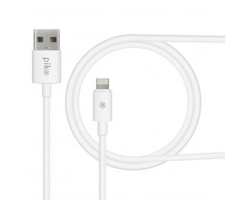 Дата кабель USB 2.0 AM to Lightning 0.2m white Piko (1283126493836)