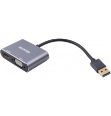 Перехідник Maxxter USB to HDMI/VGA (V-AM-HDMI-VGA)