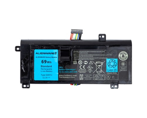 Акумулятор до ноутбука Dell Alienware 14 Series (8X70T) 11.1V 6216mAh (NB441594)