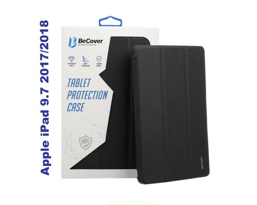 Чохол до планшета BeCover Tri Fold Soft TPU Silicone Apple iPad 9.7 2017/2018 A1822/A1823/A1893/A1954 Black (706875)