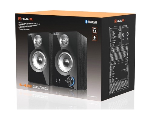 Акустична система REAL-EL S-420 Black (EL121200011)