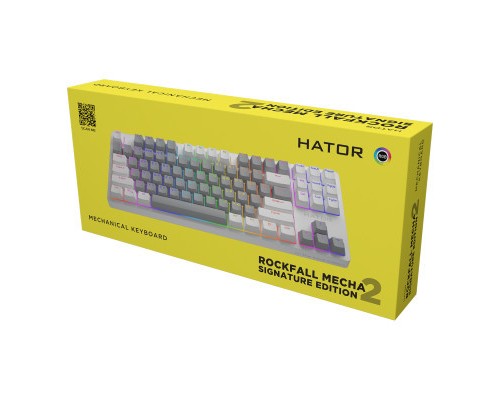 Клавіатура Hator Rockfall 2 Mecha Signature Edition USB White/Grey/White (HTK-521-WGW)