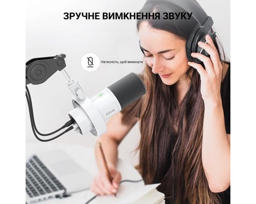 Мікрофон Fifine K688W USB White (K688W)