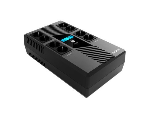 Пристрій безперебійного живлення nJoy Token 800 USB 8*Schuko (UPCSBLS680TTOAZ01B)