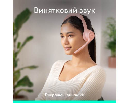 Навушники Logitech Zone 300 Bluetooth Rose (981-001412)