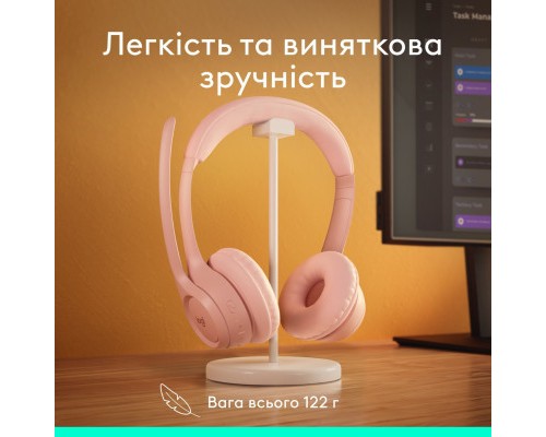 Навушники Logitech Zone 300 Bluetooth Rose (981-001412)