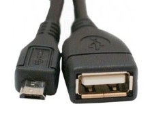 Дата кабель OTG USB 2.0 AF to Micro 5P 0.1m Atcom (3792)