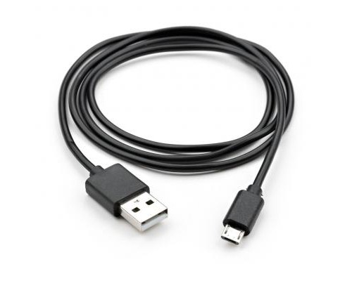Дата кабель USB 2.0 AM to Micro 5P PVC 1m black Vinga (VCPDCM1BK)