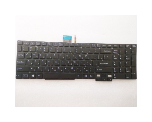 Клавіатура ноутбука Sony Vaio SVT15 (Tab 15) black,wo/frame,frame,backlight RU/US (A46049)