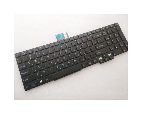 Клавіатура ноутбука Sony Vaio SVT15 (Tab 15) black,wo/frame,frame,backlight RU/US (A46049)