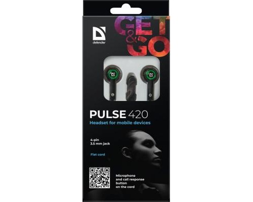 Навушники Defender Pulse 420 Green (63422)