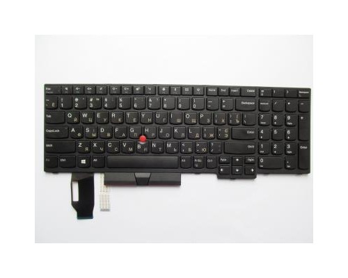 Клавіатура ноутбука Lenovo ThinkPad E580/L580/T590 черная с черной,трек (A46072)