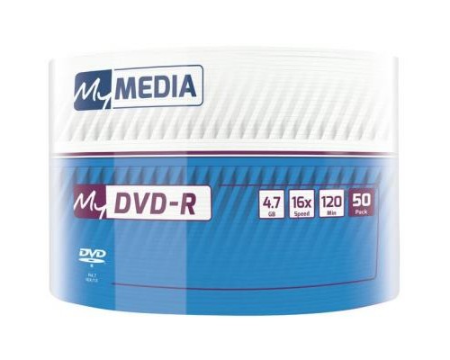 Диск DVD MyMedia DVD-R 4.7GB 16X Wrap MATT SILVER 50шт (69200)