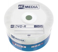 Диск DVD MyMedia DVD-R 4.7GB 16X Wrap MATT SILVER 50шт (69200)