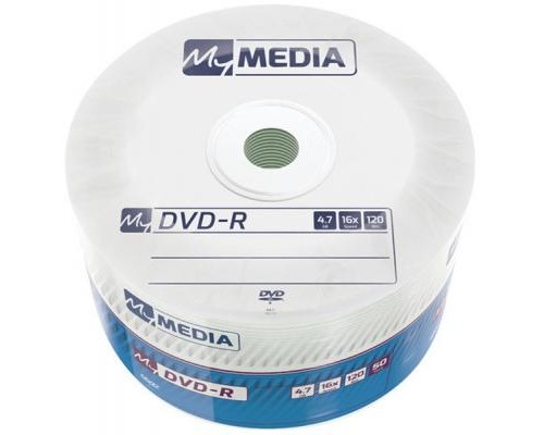 Диск DVD MyMedia DVD-R 4.7GB 16X Wrap MATT SILVER 50шт (69200)