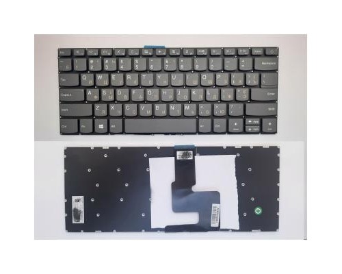 Клавіатура ноутбука Lenovo IdeaPad 320-14ISK,320S-14IKB/14IBR серая UA (A46116)
