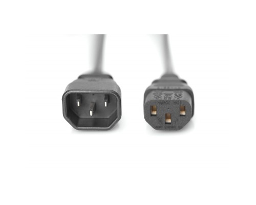 Кабель живлення C13 to C14 1.2m Digitus (AK-440201-012-S)