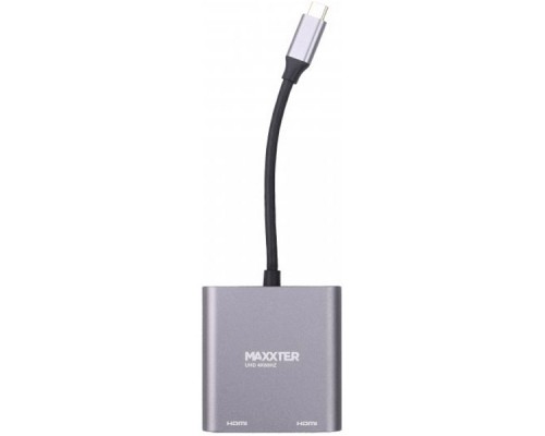 Перехідник Maxxter USB-C to 2 HDMI 2 display (V-CM-2HDMI)