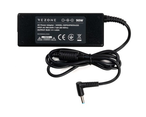 Блок живлення до ноутбуку Rezone HP 90W 19.5V 4.62А 4.5*3.0 (RZPSHP90194530)