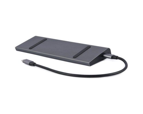 Концентратор Cablexpert USB-C 9-in-1 (USB-hub + HDMI/VGA/PD/CR/LAN/3.5mm) (A-CM-COMBO9-02)