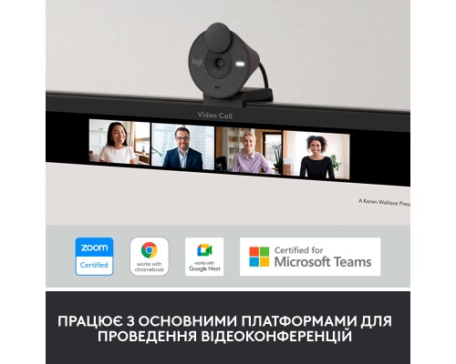 Веб-камера Logitech Brio 300 FHD Graphite (960-001436)