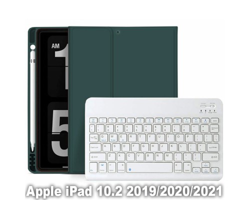 Чохол до планшета BeCover with Keyboard Apple iPad 10.2 2019/2020/2021 Dark Green (709676)