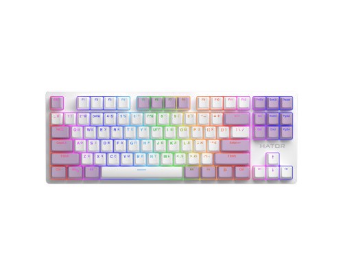 Клавіатура Hator Rockfall 2 Mecha Signature Edition USB White/White/Lilac (HTK-521-WWL)