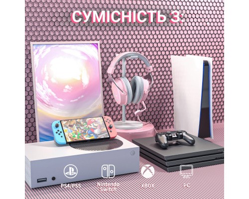 Навушники Fifine H3 RGB Pink (H3P)