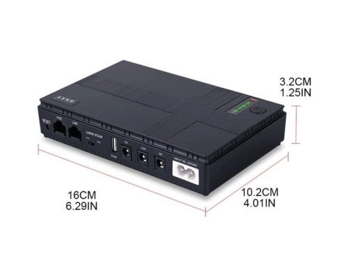 Пристрій безперебійного живлення XoKo DC1018P, 10400 mAh, black (XK-DC1018P-BK)