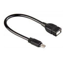 Дата кабель OTG USB 2.0 AF to Mini 5P 0.1m Atcom (12822)
