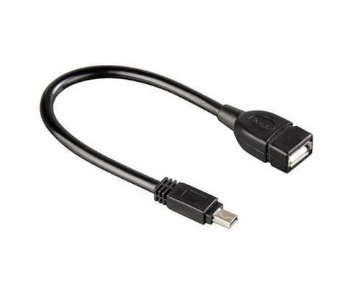 Дата кабель OTG USB 2.0 AF to Mini 5P 0.1m Atcom (12822)