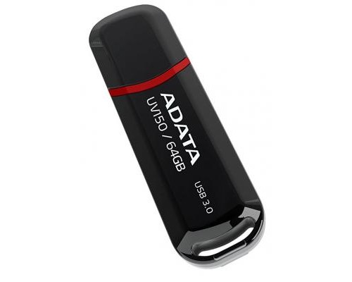 USB флеш накопичувач ADATA 64GB UV150 Black USB 3.0 (AUV150-64G-RBK)