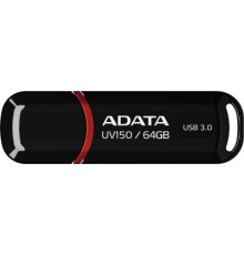 USB флеш накопичувач ADATA 64GB UV150 Black USB 3.0 (AUV150-64G-RBK)