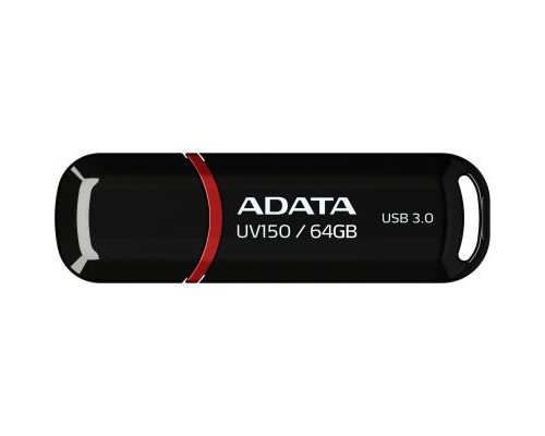 USB флеш накопичувач ADATA 64GB UV150 Black USB 3.0 (AUV150-64G-RBK)