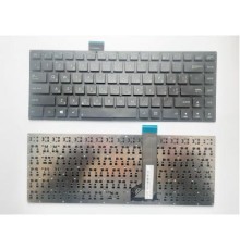 Клавіатура ноутбука ASUS S400 черная без рамки UA (A43712)