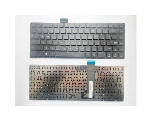 Клавіатура ноутбука ASUS S400 черная без рамки UA (A43712)