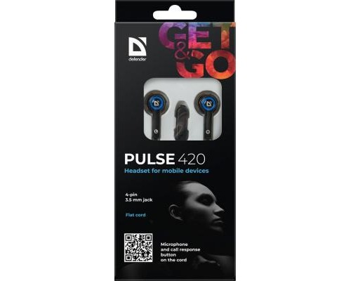 Навушники Defender Pulse 420 Blue (63423)