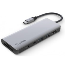 Концентратор Belkin USB-C 7-in-1 Multiport Dock (AVC009BTSGY)