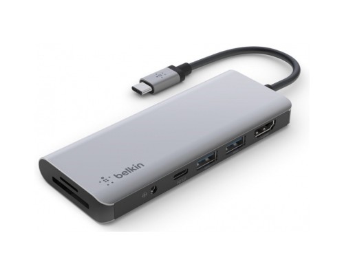 Концентратор Belkin USB-C 7-in-1 Multiport Dock (AVC009BTSGY)