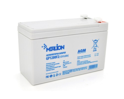 Батарея до ДБЖ Merlion 12V-8.0Ah (GP1280F2)