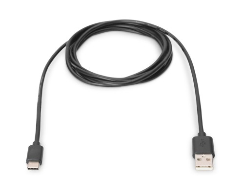 Дата кабель USB 2.0 AM to Type-C 1.8m Digitus (AK-300136-018-S)