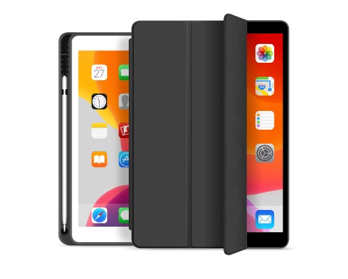 Чохол до планшета BeCover Tri Fold Soft TPU mount Apple Pencil Apple iPad 9.7 2017/2018 A1822/A1823/A1893/A1954 Black (708453)
