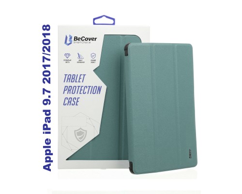 Чохол до планшета BeCover Tri Fold Soft TPU Silicone Apple iPad 9.7 2017/2018 A1822/A1823/A1893/A1954 Green (706878)
