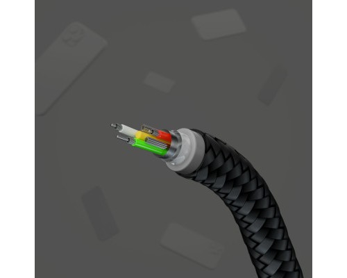 Дата кабель USB-C to USB-C 1.0m Belkin (CAB011BT1MBK)