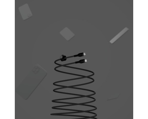 Дата кабель USB-C to USB-C 1.0m Belkin (CAB011BT1MBK)