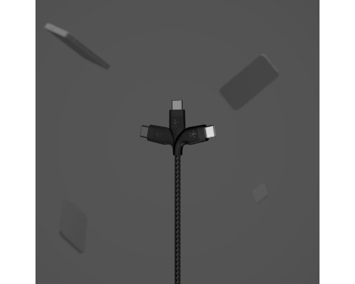 Дата кабель USB-C to USB-C 1.0m Belkin (CAB011BT1MBK)