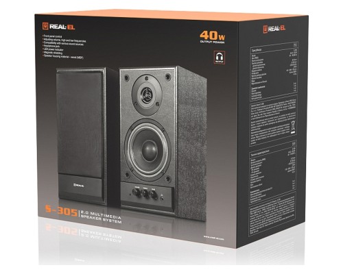 Акустична система REAL-EL S-305 Black (EL121200012)